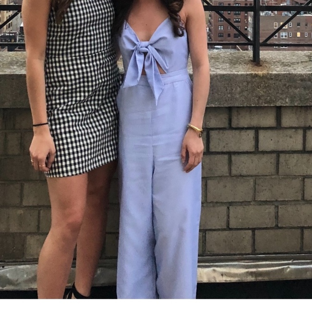 Cute Stripped wide leg Jumpsuit- worn 1 time- XS- purchased at Saks